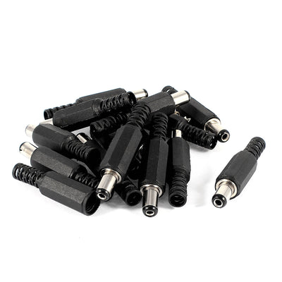 Harfington Uxcell 15 Pcs 5.5mmx2.1mmx9mm Male Solder DC Power Jack for Laptop Adapter Connector