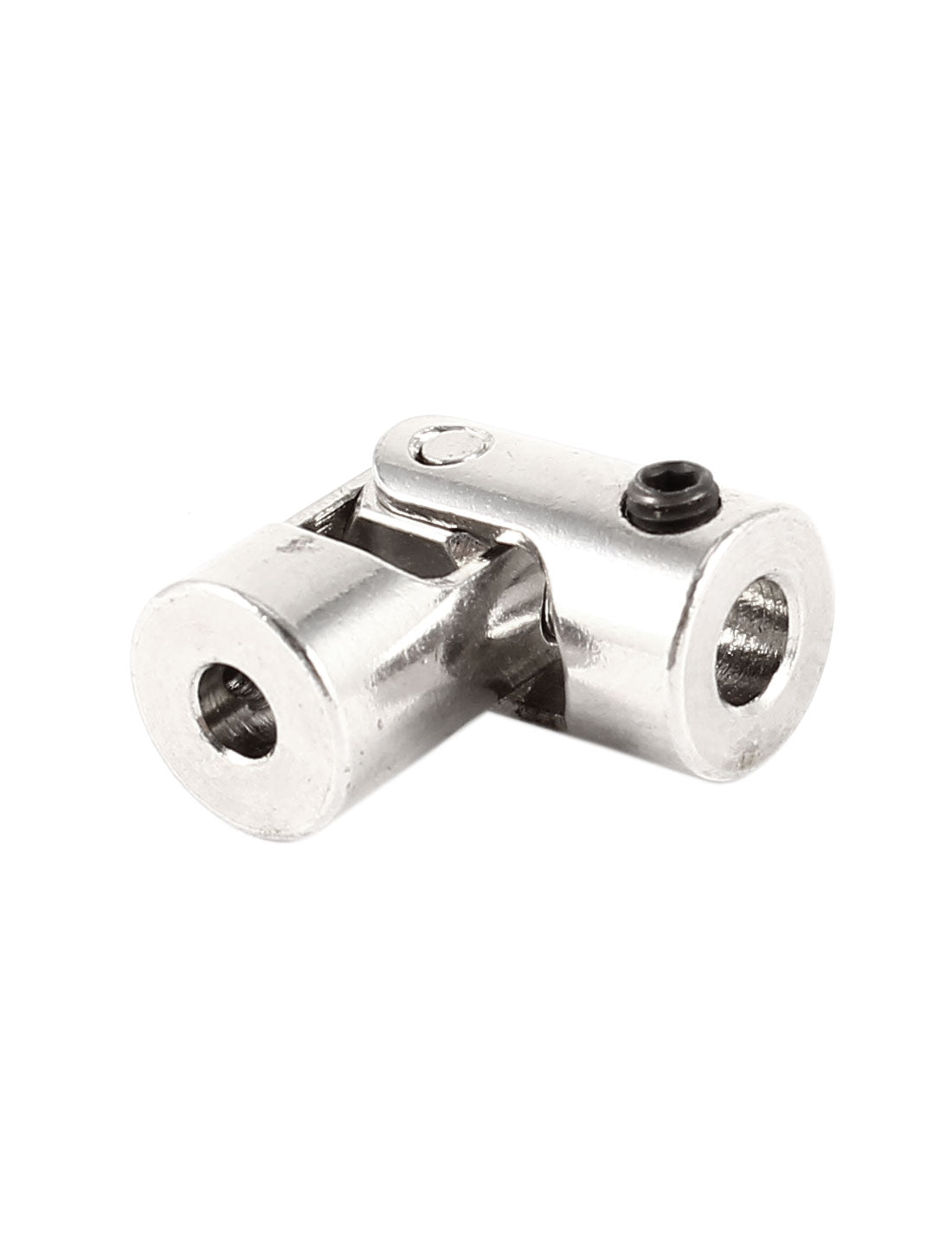 uxcell Uxcell RC Model Airplane Boat 360 Degree Rotatable Silver Tone Metal Mini Universal Joint Connector 4mm to 3mm Inner Diameter