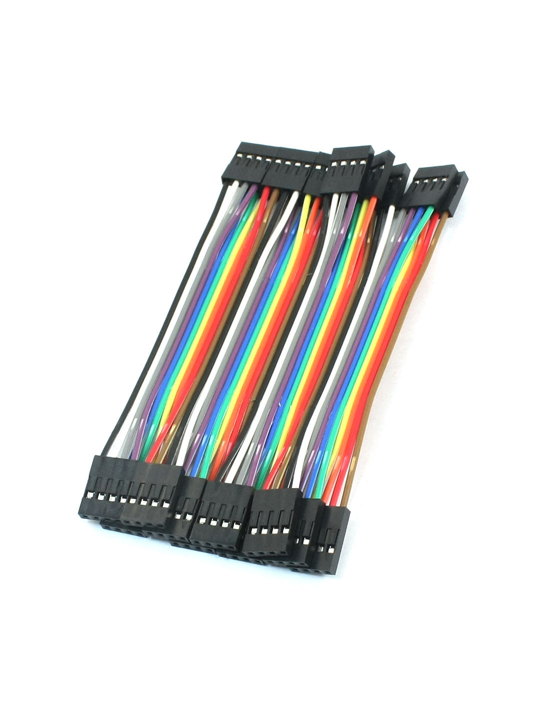 uxcell Uxcell 10pcs 2.54mm Pitch 4Pin-4Pin F/F Solderless Jumper Cable Wire Connector 110mm