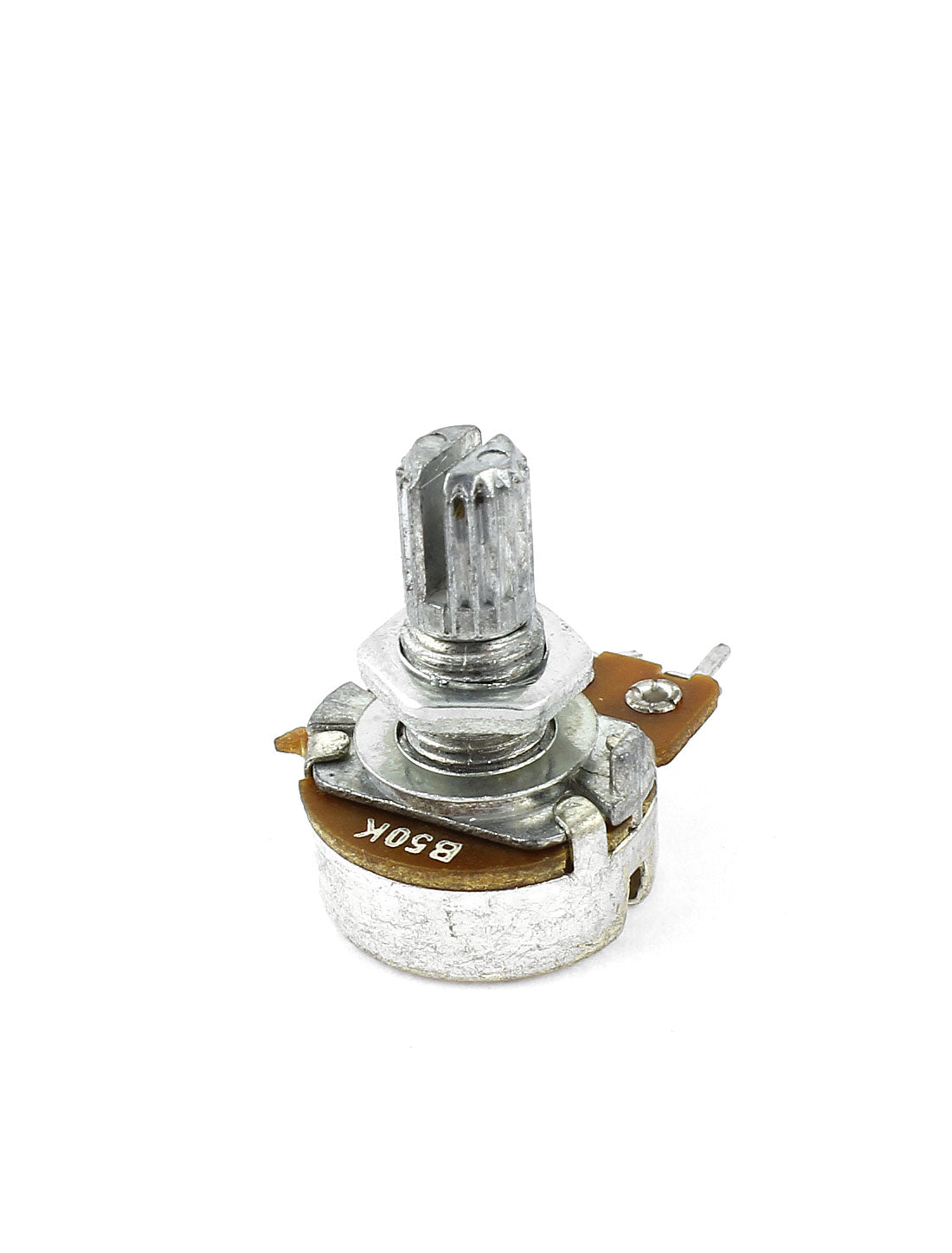 uxcell Uxcell 50 kOhm Single Linear gerändelt Schaft Lautstärke Potentiometer – Silber (4-teilig) de