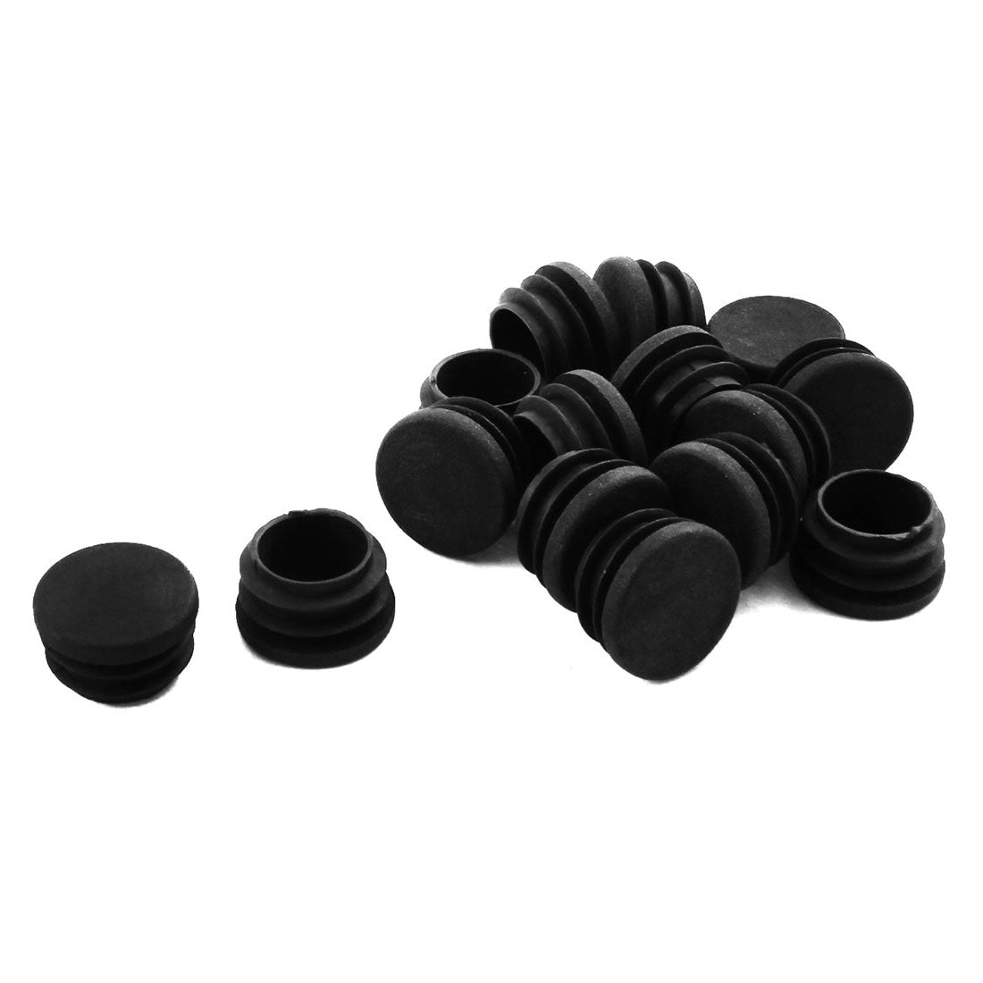 uxcell Uxcell Chair Table Legs 25mm Diameter Plastic Cap Round Tube Insert 15 Pcs