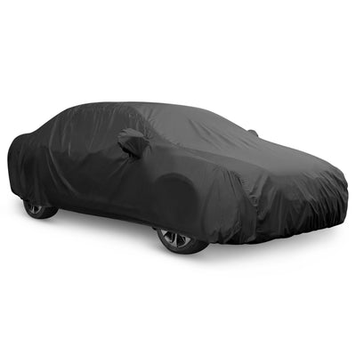 Harfington Uxcell Stormproof Waterproof Breathable Black CAR COVER Durable Outdoor Indoor