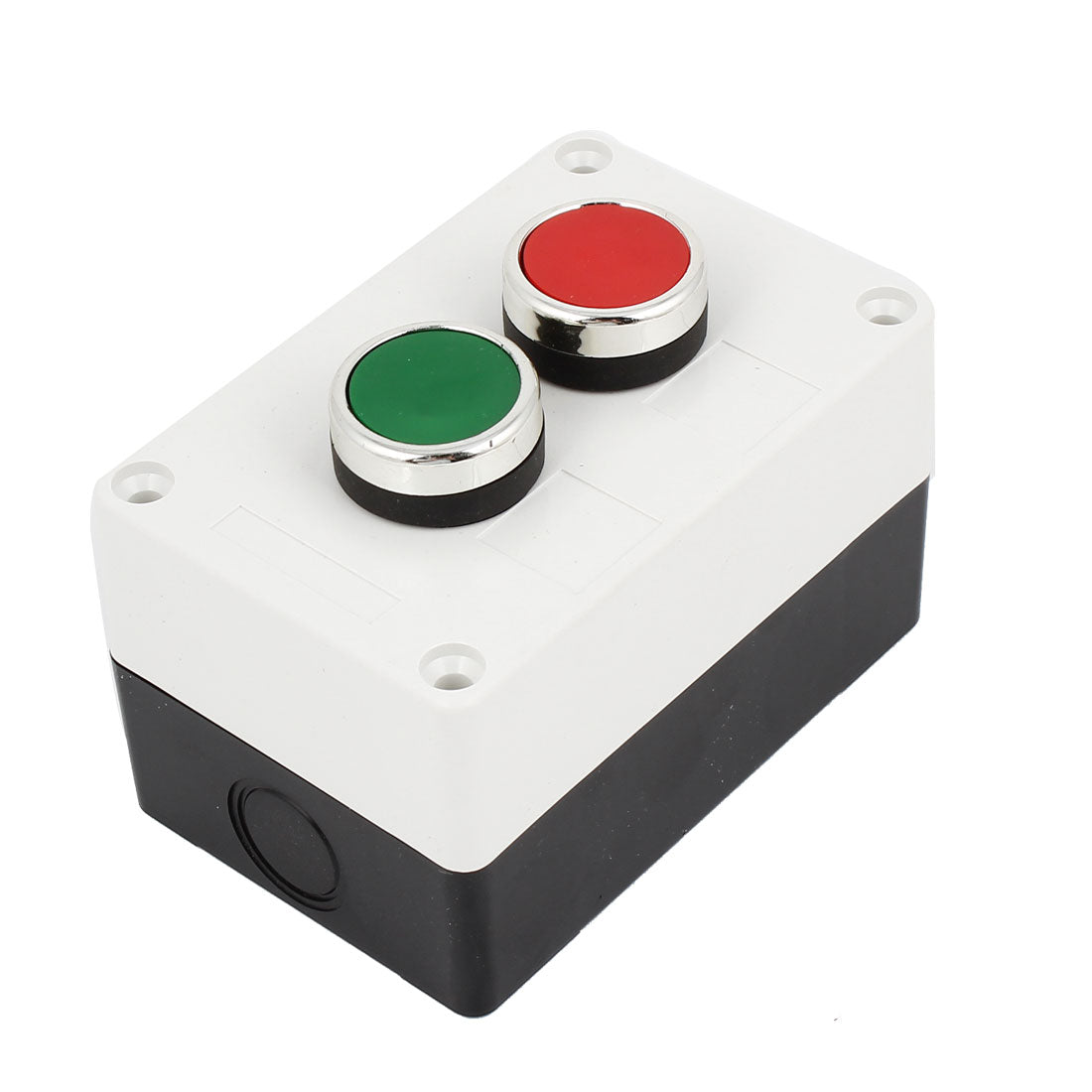 uxcell Uxcell AC660V 10A Momentary Dual Red Green Button Pushbutton Station Switch Control Box