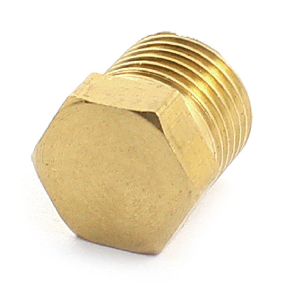 uxcell Uxcell 1/8PT Male Thread 11mm Height Brass Hex Socket Head Pipe Connector Coupler Coupling