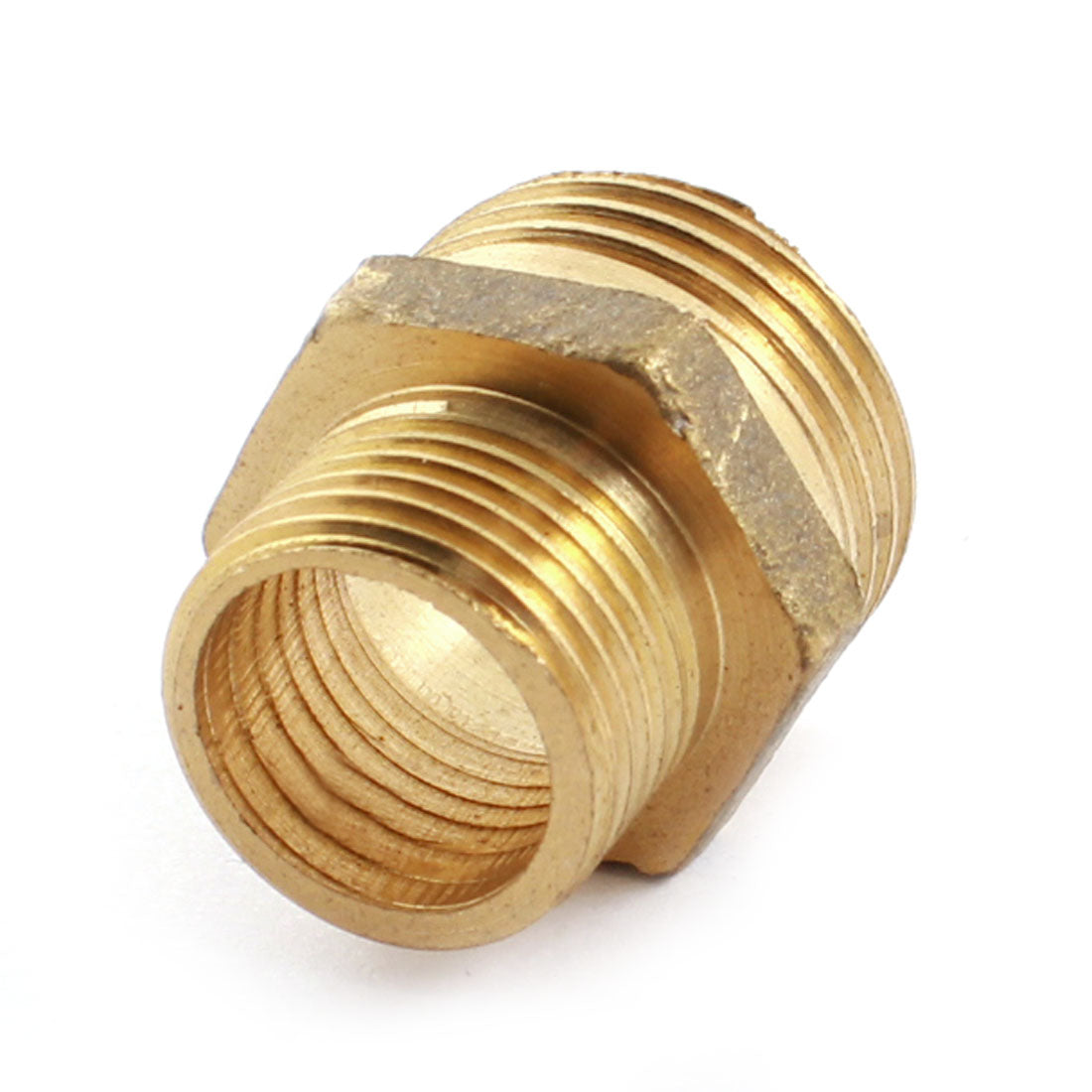 uxcell Uxcell 1/2NPT to 3/8NPT M/M Threaded Straight Reducer Pipe Hex Nipple Coupler Connector for Water Heating Fitting