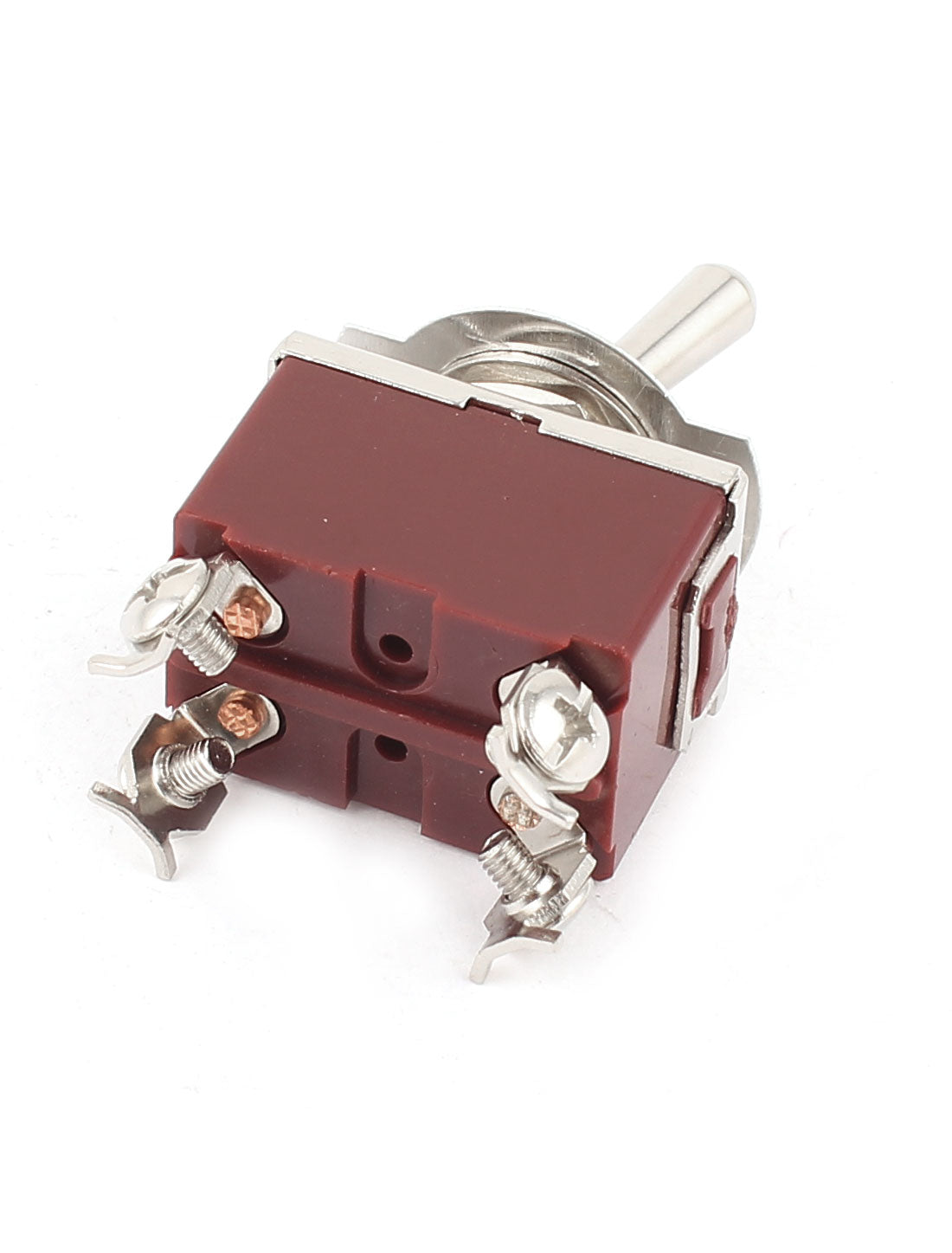 uxcell Uxcell AC 250V 15A DPST ON/OFF 2 Positions 4 Screw Terminals 12mm Thread Panel Mount Latching Toggle Switch