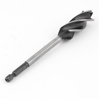 Harfington Uxcell 1/4" Shank 20mm Dia Woodworking Wood Quad Fluted Auger Drill Bit