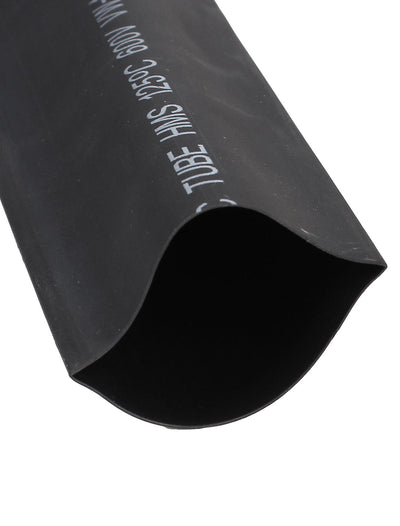 Harfington Uxcell 600V 125C 35mm Insulated 2:1 Heat Shrink Tube Shrinkable Hose Black 3 Meter Long