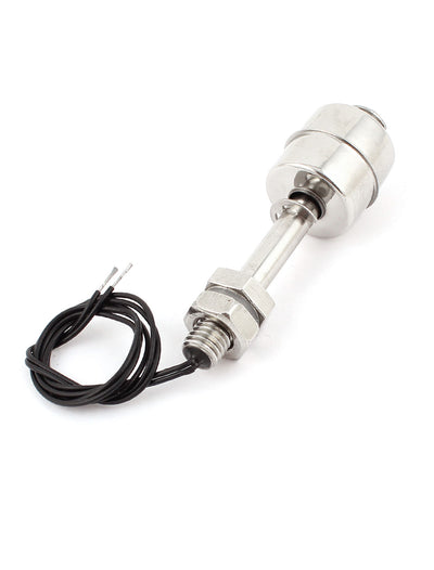 Harfington Uxcell 75mm Mini Vertical Stainless Steel Pool Tank Water Level Sensor Internal Connectors Float Switch -30C to 125C