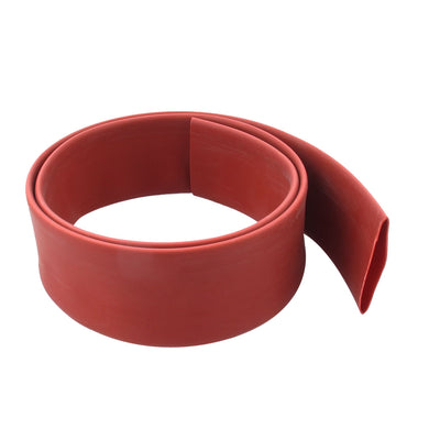 Harfington Uxcell 1M 2:1 High Voltage Red Insulation Bus Bar Heat Shrink Tubing Tube 30mm Diameter