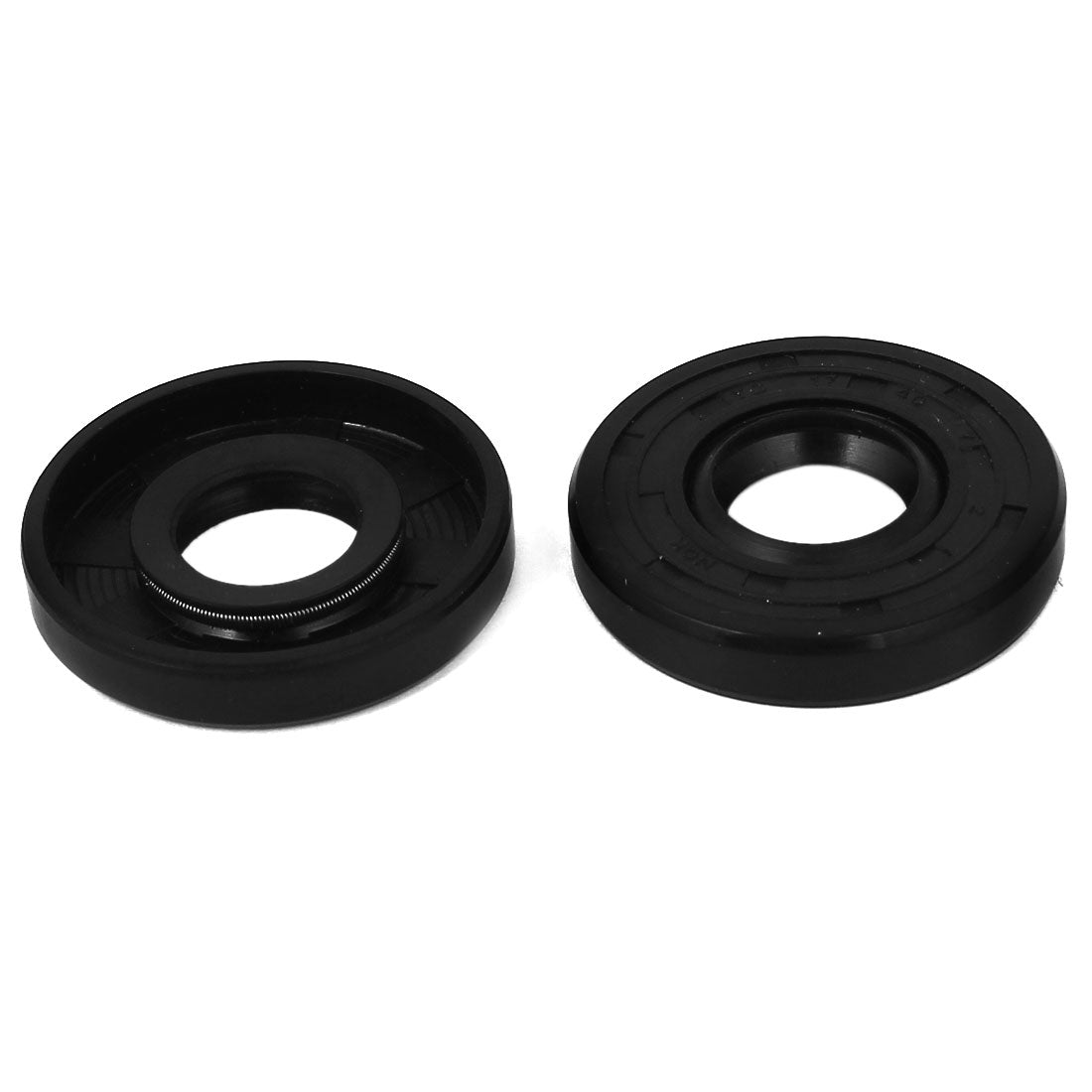 uxcell Uxcell 17mm x 40mm x 7mm Rubber Oil Seal Sealing Ring Gasket Washer Black 2 Pcs