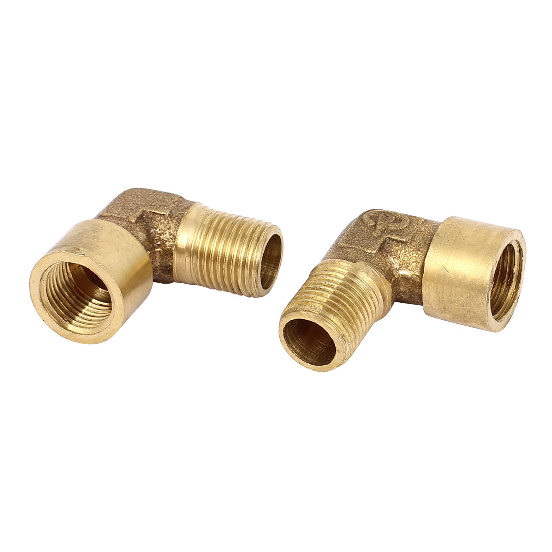 uxcell Uxcell 6 Pcs 1/8BSP x 1/8BSP Male to Female Thread Right Angle Elbow Coupling Connector