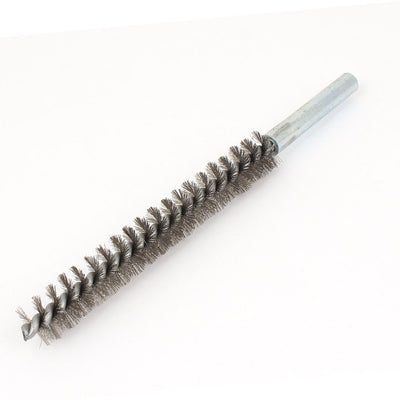 Harfington Uxcell 16cm Length 15mm Diameter Stainless Steel Wire Tube Cleaning Brush