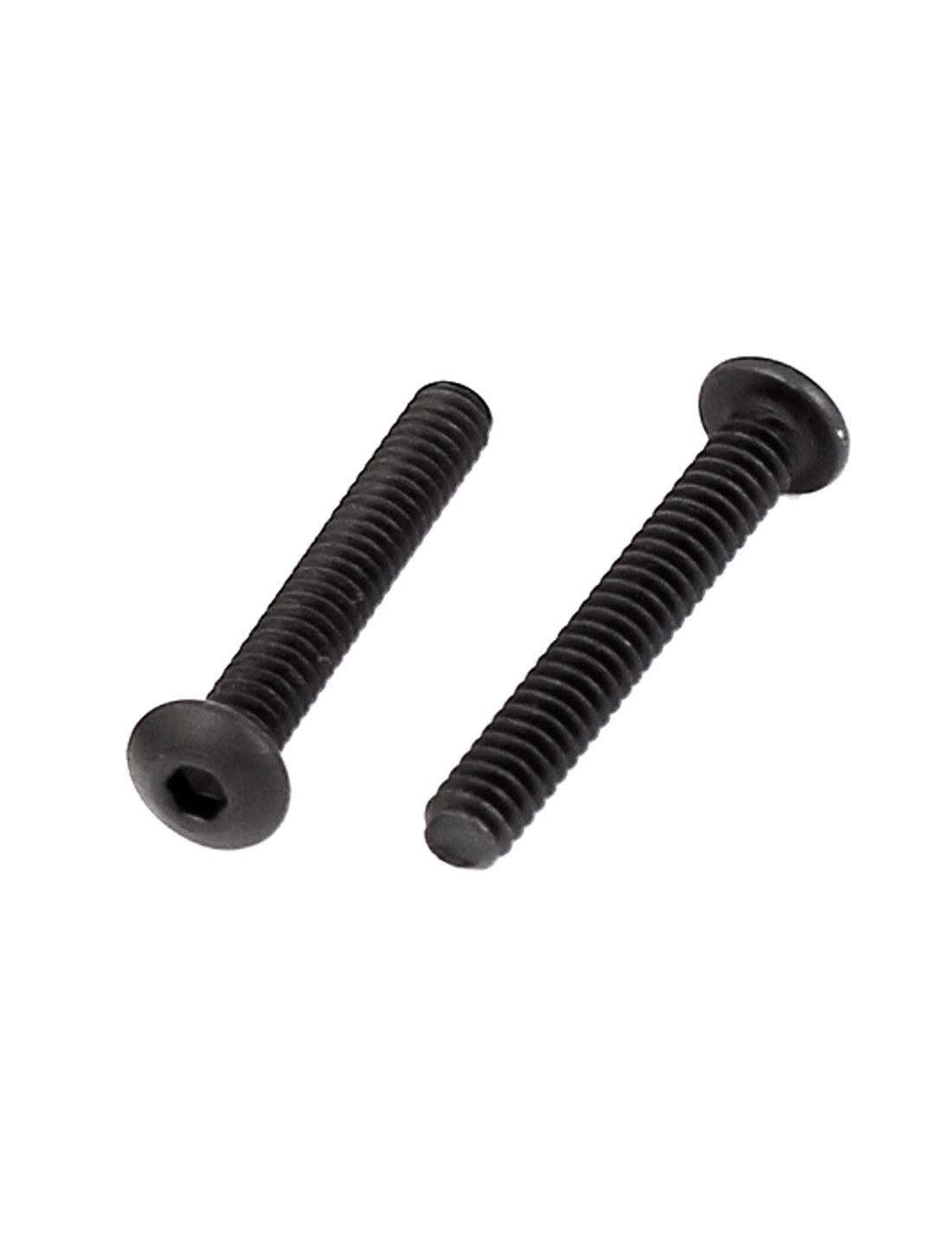 uxcell Uxcell #4-40 x 3/4" UNC Alloy Steel Hex Socket Button Head Machine Screws Black 20 Pcs