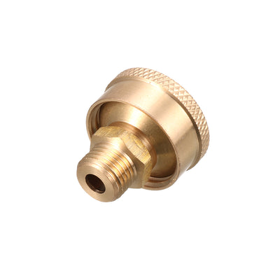 Harfington Uxcell Machine Parts 1/8 NPT Male Thread Grease Oil Cup Cap Gold Tone