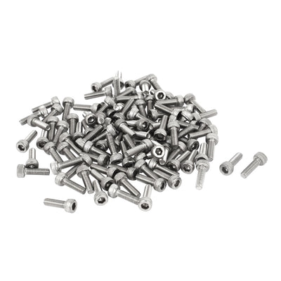 Harfington Uxcell 100 Pcs 13mm Long M3x10mm Stainless Steel Hex Socket Head Cap Screws Bolts