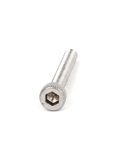 Harfington Uxcell M2.5x20mm 0.45mm Pitch Stainless Steel Bolts Hex Socket Cap Head Screws 100pcs