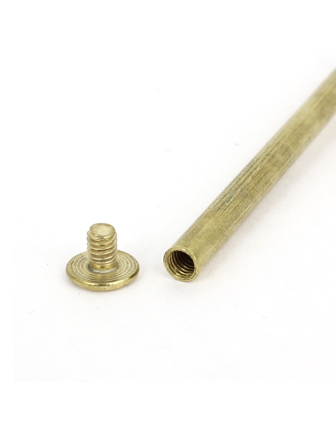 uxcell Uxcell Brass Plated 5x70mm Binding Chicago Screw Post 8pcs for Leather Scrapbook