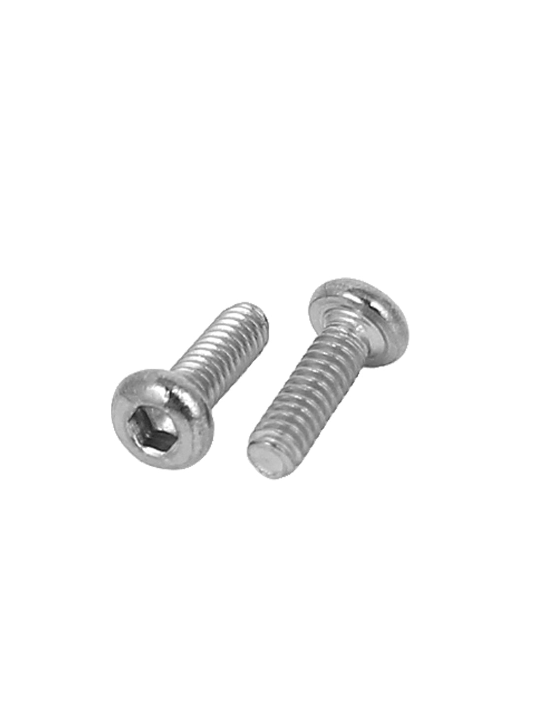 uxcell Uxcell 100 Pcs M2x6mm Stainless Steel Hex Socket Button Head Cap Bolts Screws