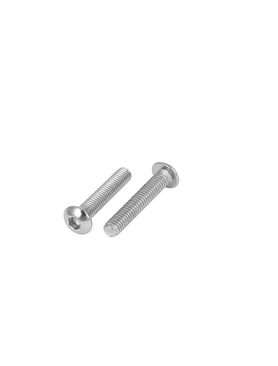 uxcell Uxcell 100 Pcs M3x16mm Stainless Steel Hex Socket Button Head Bolts Screws 0.5mm Pitch