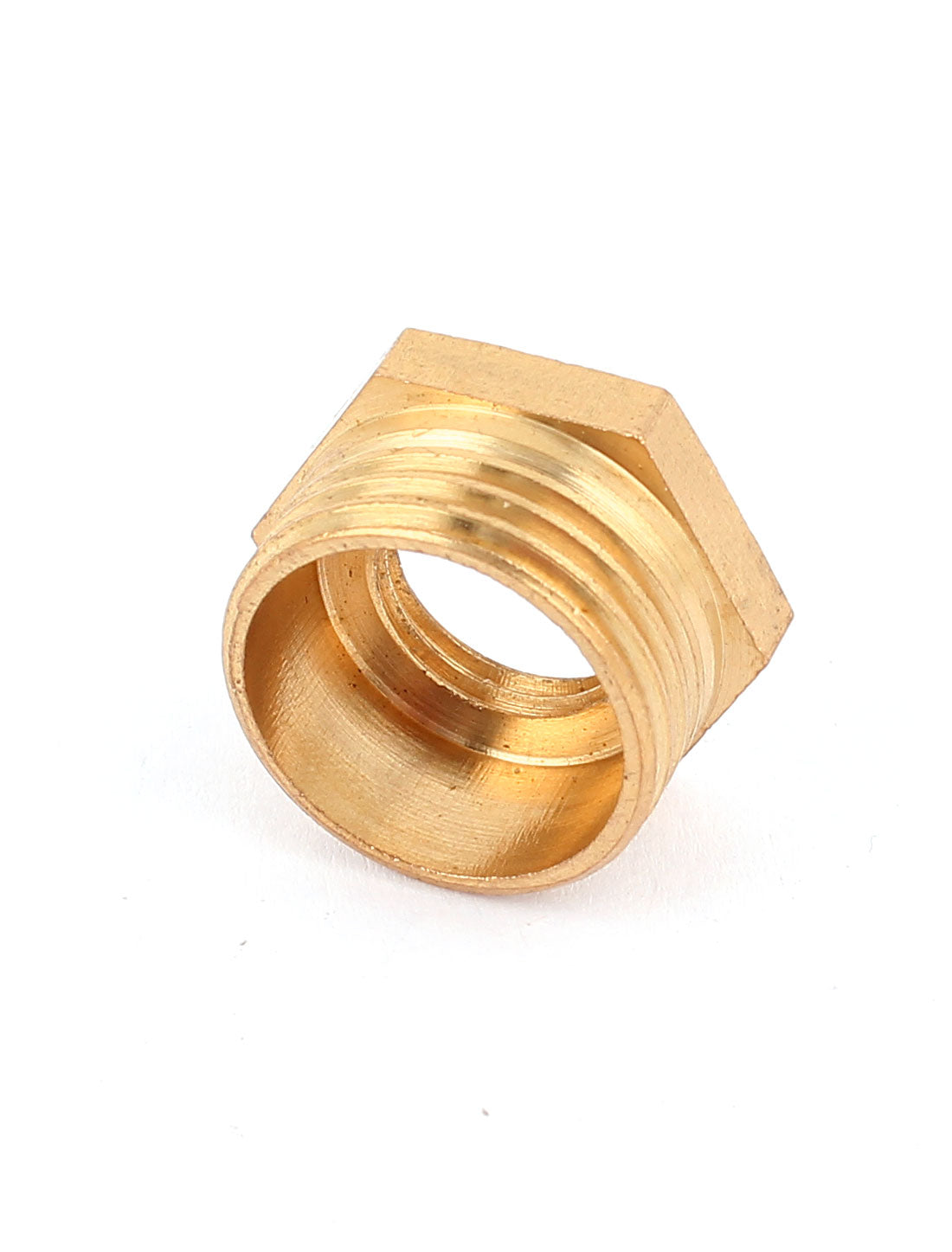 uxcell Uxcell 1/2BSP x 1/4BSP Male to Female Thread Brass Hex Reducing Bushing Pipe Fitting