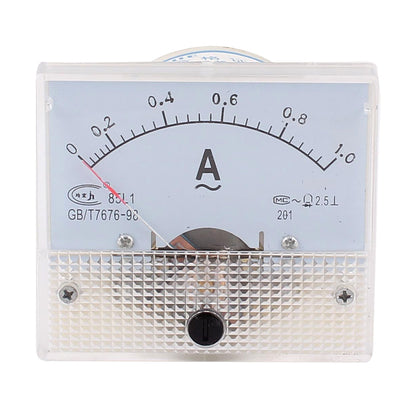 Harfington Uxcell AC 1A 85L1 Analoge Platte Strom Spannungsmesser Amperemeter Messgerät 0-1A DE de