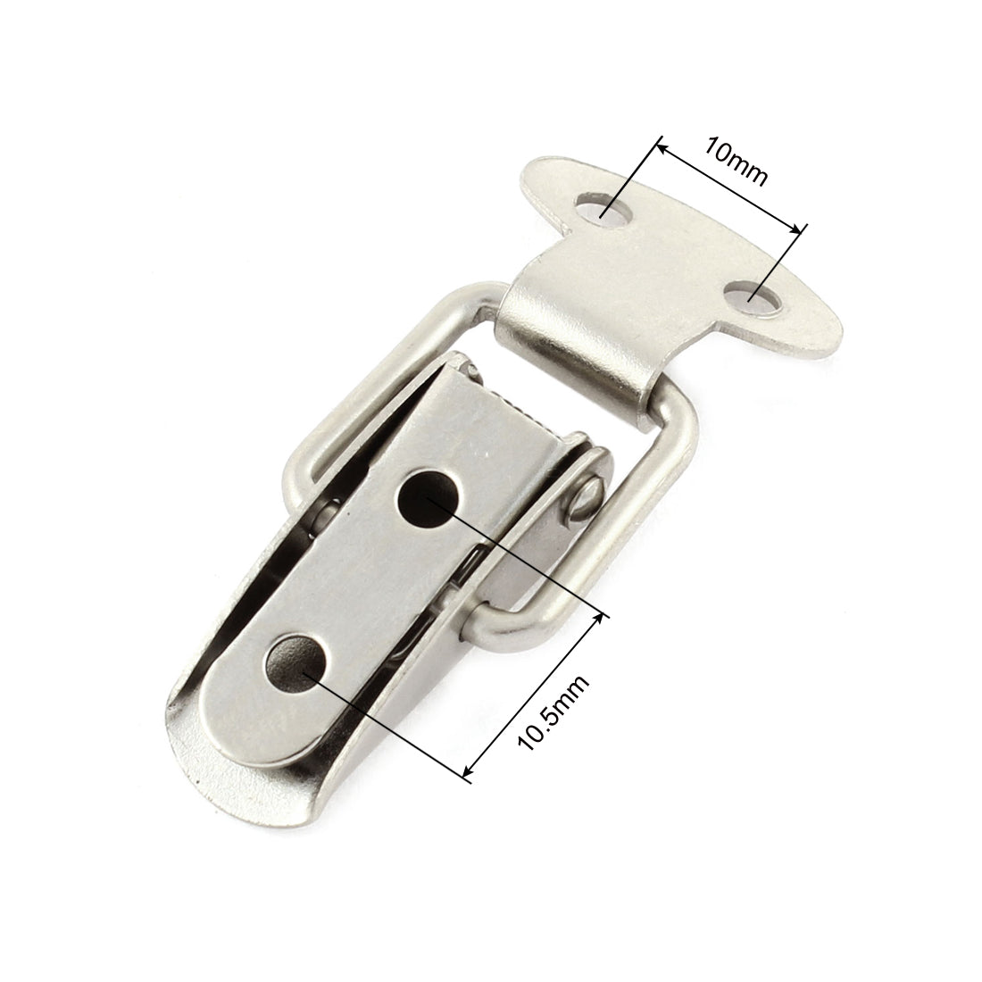 uxcell Uxcell Chest Cabinet Silver Tone Spring Loaded Toggle Latch Hasp 4 Pcs