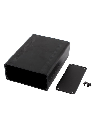 Harfington Uxcell Black Aluminum Project Box DIY Electronic Enclosure Case 124mmx88mmx38mm