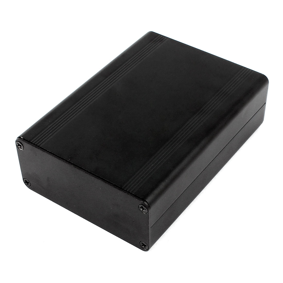 uxcell Uxcell Black Aluminum Project Box DIY Electronic Enclosure Case 124mmx88mmx38mm