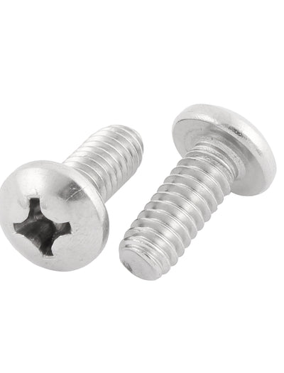 Harfington Uxcell 20mm Long 1/4"x20x5/8" Stainless Steel Phillips Cross Head Screws 25 Pcs