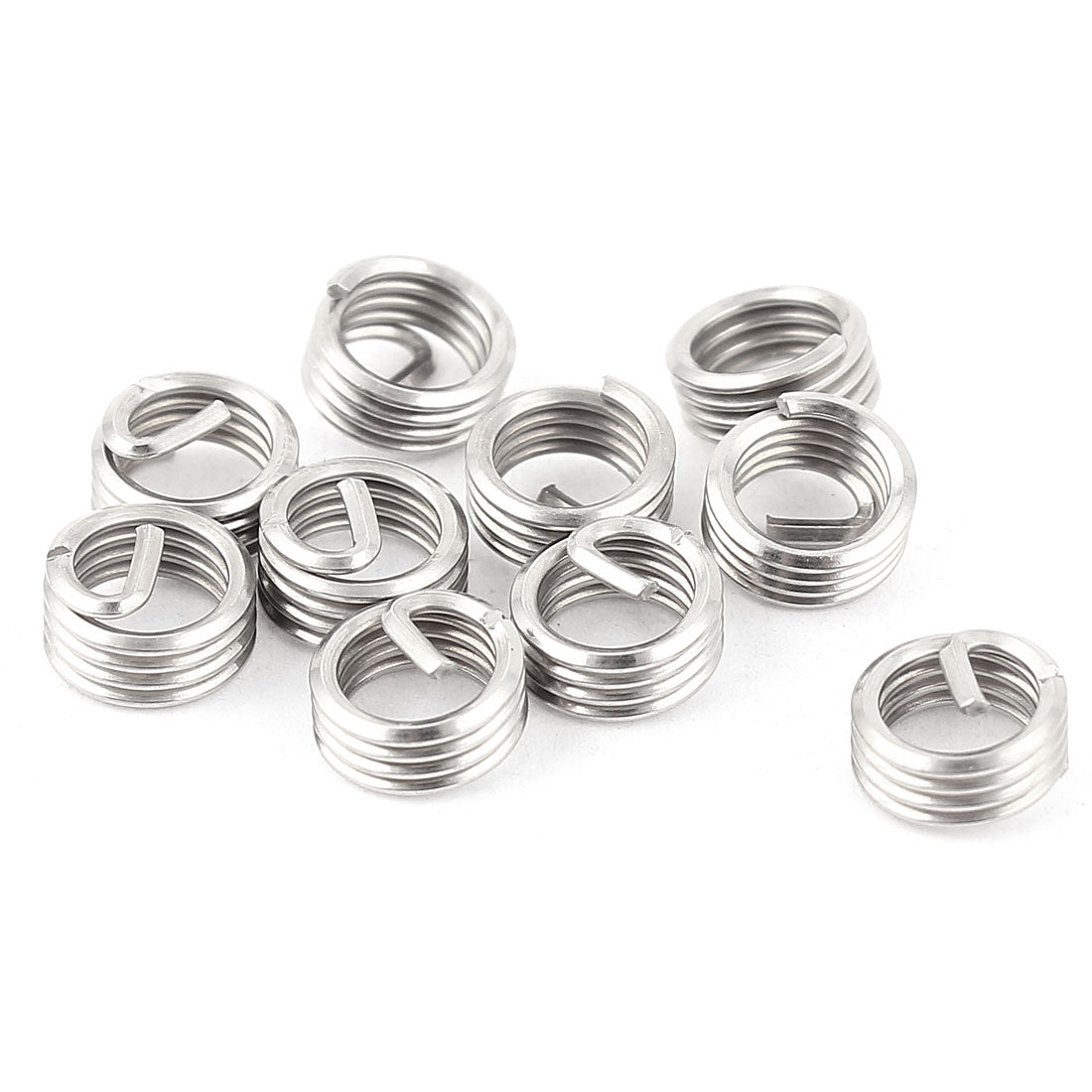 uxcell Uxcell 10Pcs 304 Stainless Steel helicoidal Wire Thread Repair Inserts M6 x 1mm x 1D