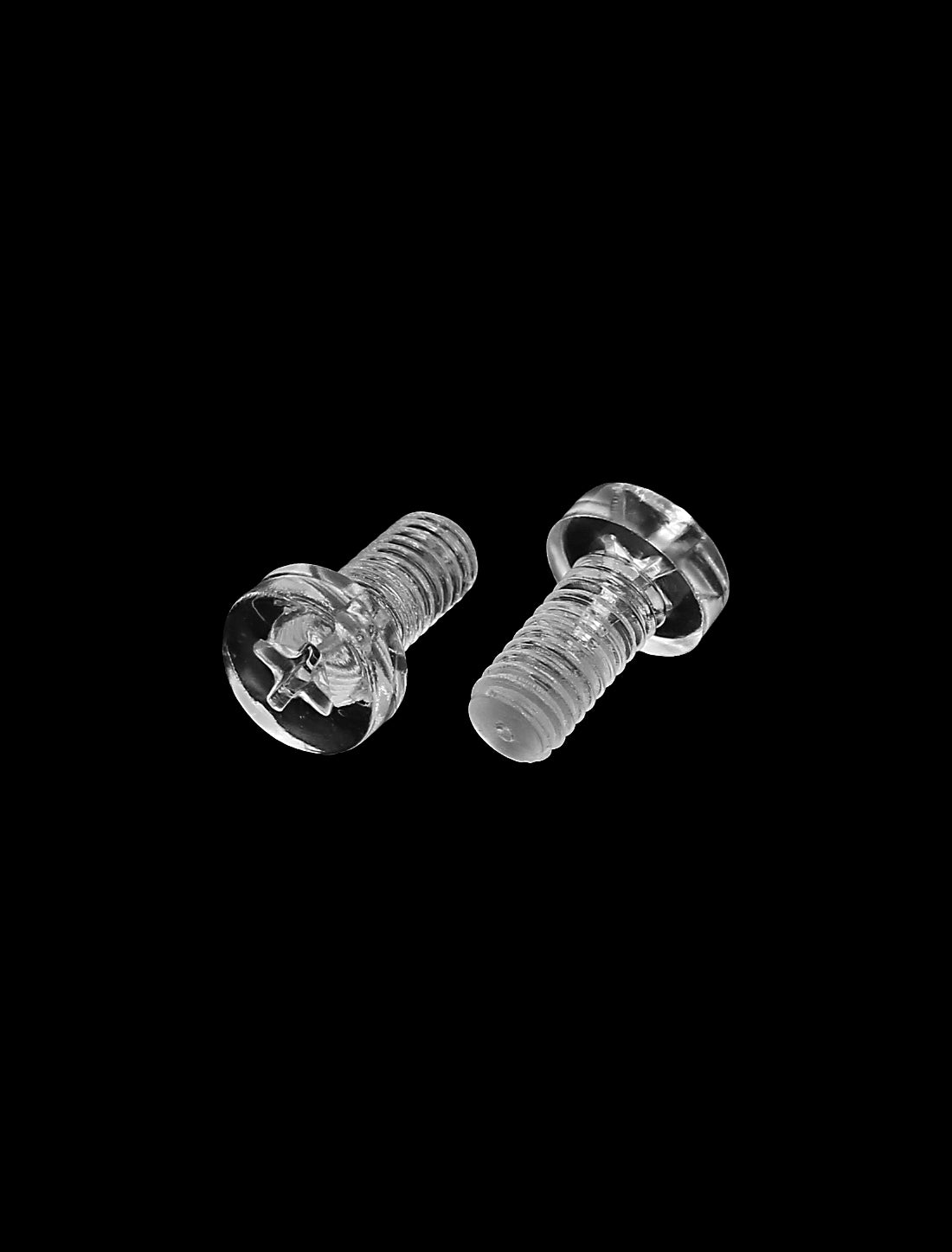 uxcell Uxcell M6 x 12mm 1mm Pitch Phillips Pan Head Machine Screw Bolt Clear 50 Pcs