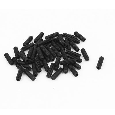 Harfington Uxcell 50pcs M3x10mm 12,9 Legierter Stahl Innensechskant Satz Madenschrauben