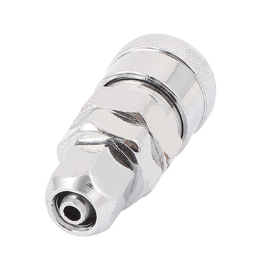 Harfington Uxcell 7mm 1/16BSP Female Thread 8mm Pipe Air Compressor Quick Coupler Connector