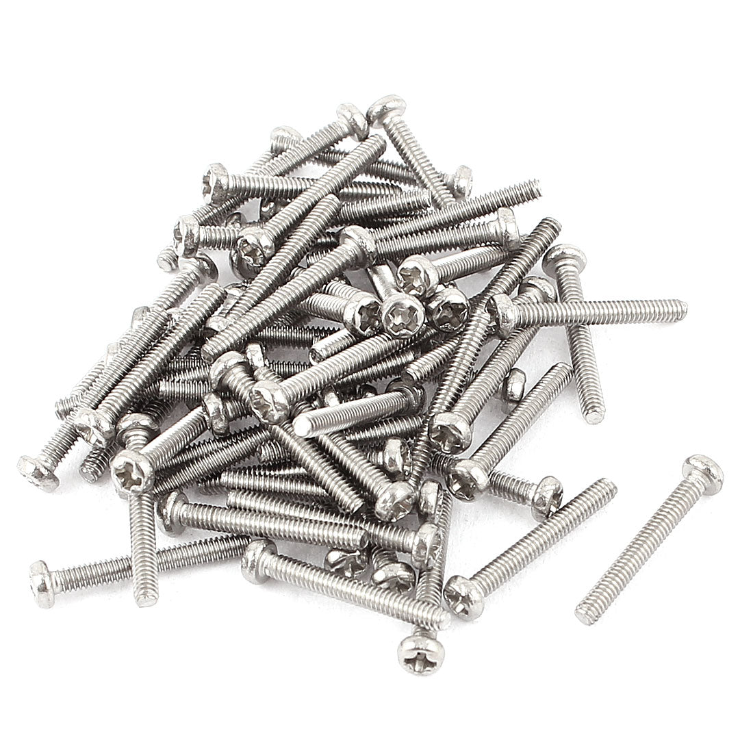 uxcell Uxcell M2 x 14mm 304 Stainless Steel Crosshead Phillips Pan Head Screws Bolt 60pcs