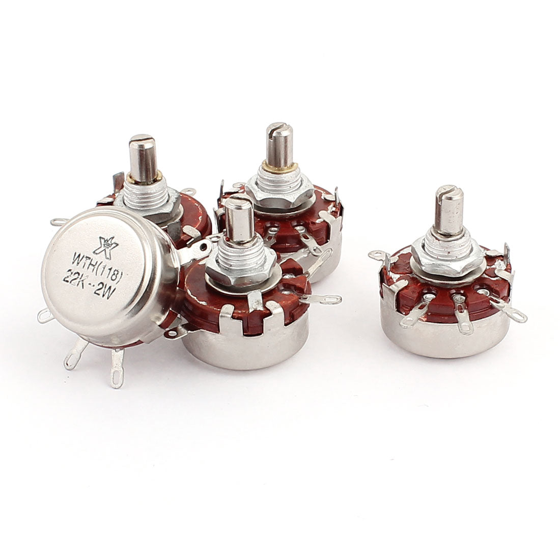 uxcell Uxcell 5Pcs 22K Ohm 2W Variable Resistor Wirewound Pots Potentiometer