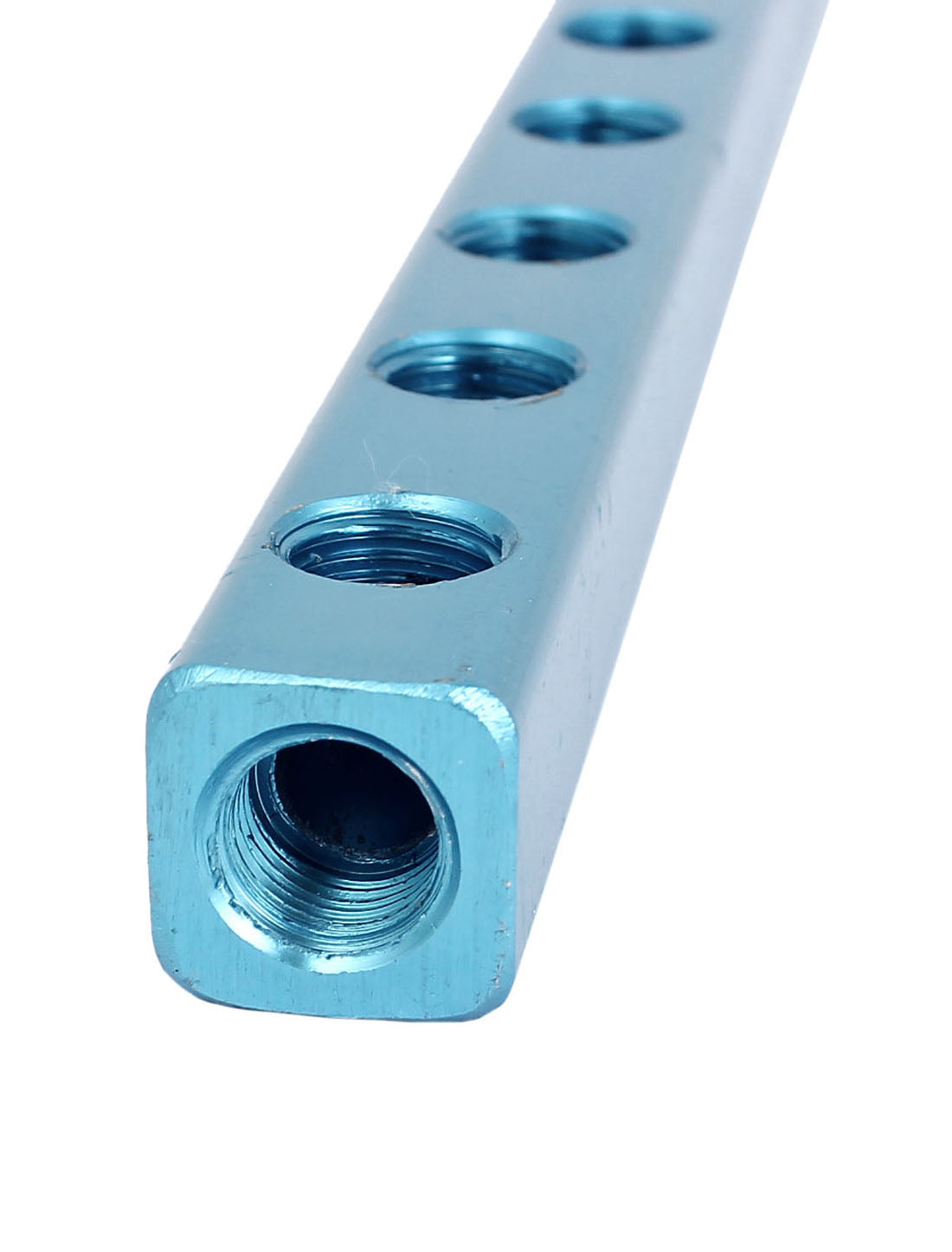 uxcell Uxcell 1/4BSP 9 Weg 12 Ports Luft Pneumatik Rohr Inline Aluminium Vielfältig Block Splitter de