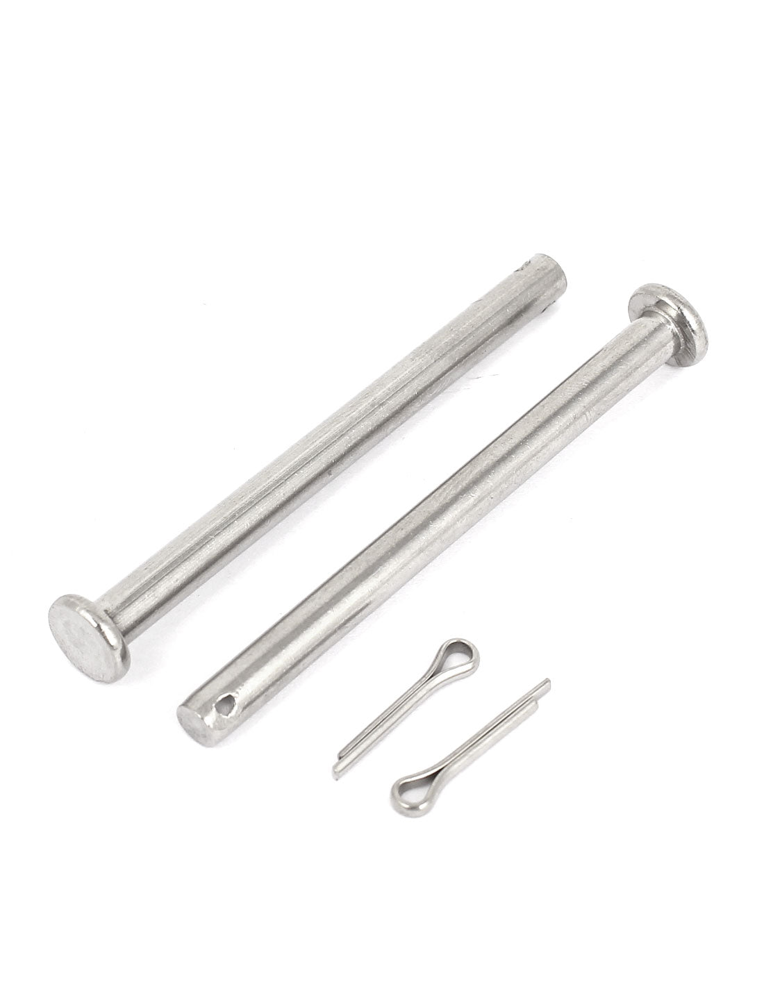 uxcell Uxcell M5x60mm Flat Head 304 Stainless Steel Round Clevis Pins Fastener 5Pcs