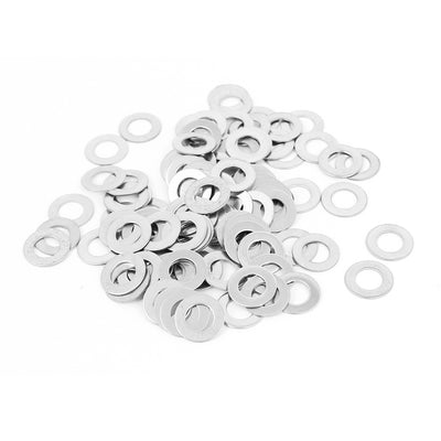 Harfington Uxcell 100Pcs M6x12mmx0.5mm Stainless Steel Metric Round Flat Washer for Bolt Screw