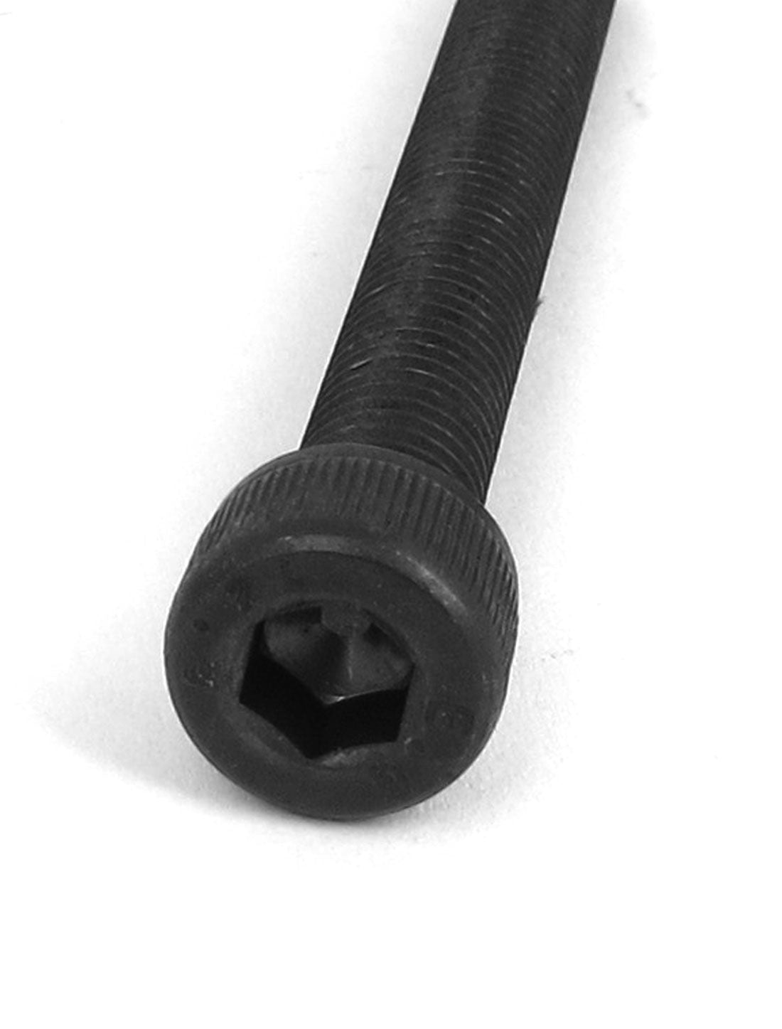 uxcell Uxcell 10Pcs M8x75mm Metric 12.9 Alloy Steel Black Hex Socket Head Cap Screws Bolts