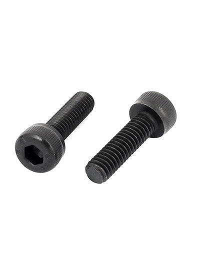 Harfington Uxcell M4 x 14mm 12.9 Alloy Steel Machine Bolt Hex Socket Head Cap Screws Black 30pcs