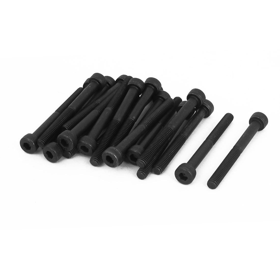 uxcell Uxcell M4 x 40mm 12.9 Alloy Steel Hex Socket Head Cap Screws Bolts Black 22mm Thread Length 20pcs