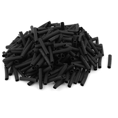 Harfington Uxcell 320pcs 4mm Dia 30mm Long Polyolefin Heat Shrink Tubing Wire Wrap Sleeve Black