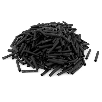 Harfington Uxcell 380pcs 3.5mm Dia 30mm Long Polyolefin Heat Shrink Tubing Wire Wrap Sleeve Black