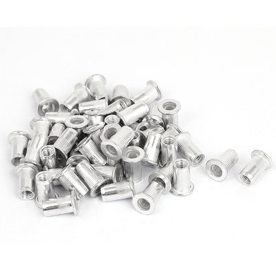 Harfington Uxcell 50 Pcs M5x13mm Aluminium Countersunk Head Blind Rivet Nuts Nutserts