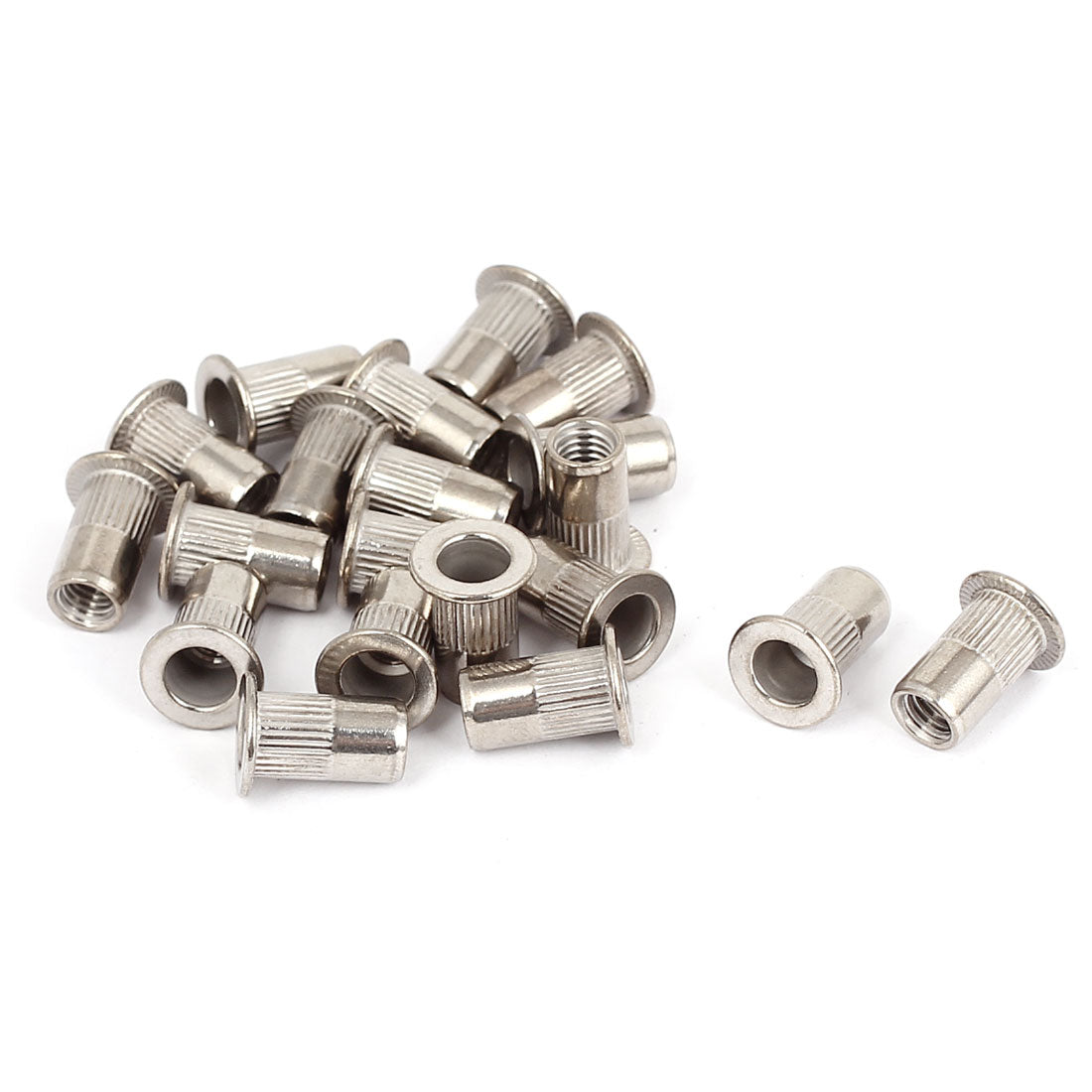 uxcell Uxcell 20pcs M5x13mm Aluminium Threaded Blind Rivet Nut Insert Nutserts