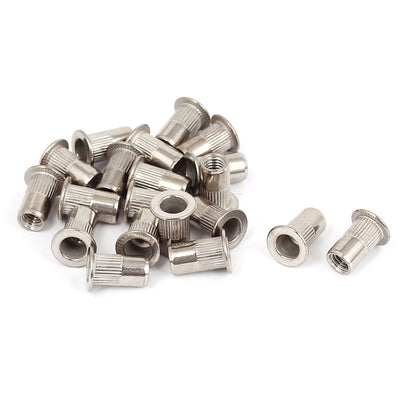 Harfington Uxcell 20pcs M5x13mm Aluminium Threaded Blind Rivet Nut Insert Nutserts