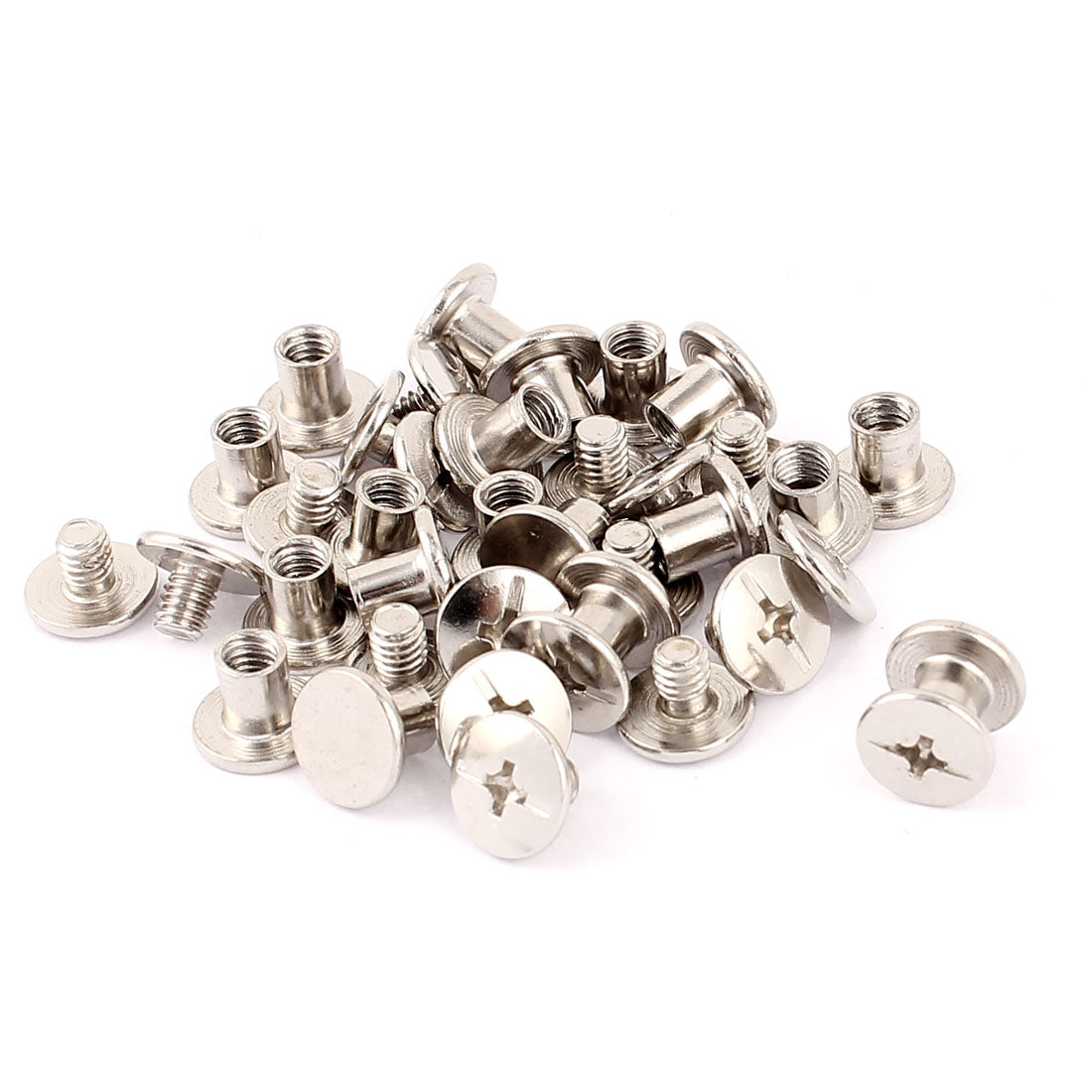 uxcell Uxcell 6mm Scrapbooking Posts Interscrews Binding Screws 19pcs