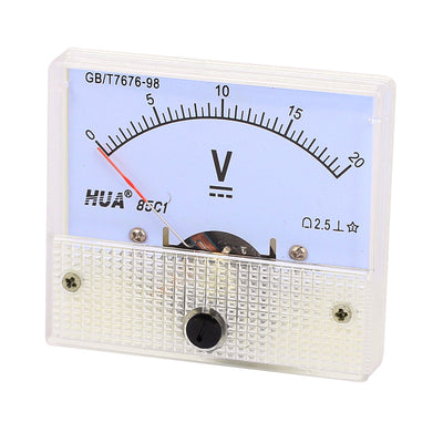 Harfington Uxcell DC 0-20 V Analog Spannung Panel Meter Voltmeter Gauge 85C1 DE de