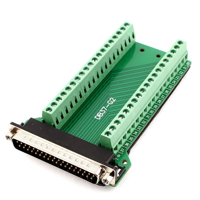 Harfington Uxcell DB37 D-SUB Male Adapter to 37 Pin Terminal 2 Row Screw Breakout Board